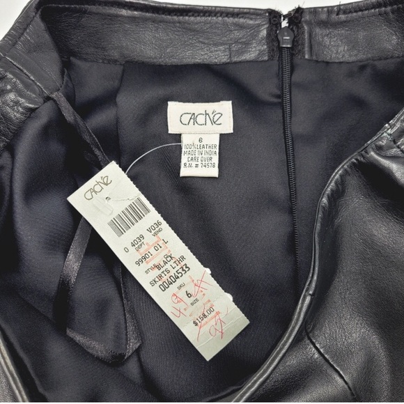 Cache genuine leather skirt size 10 & 6 available - Picture 3 of 8